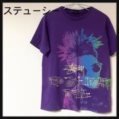 ステューシー　Tシャツ　紫　希少　ブランド