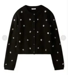 FRAY I.D マルチフラワービジューカーディガン