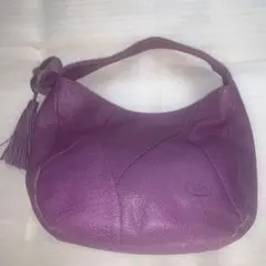 IBIZA イビザ　レザーバッグ　パープル　ハンドバッグ　トートバッグ