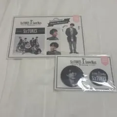 SixTONES 松村北斗 1st Anniversary缶バッジ ステッカー