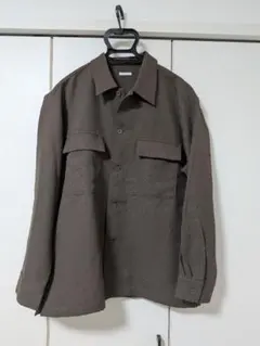 GU リラックスフィットCPOシャツジャケット ブラウン L