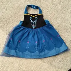 週末価格！ベルメゾンmアナ雪 ベビーエプロン ワンピース