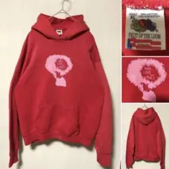 USA製 フルーツオブザルーム Love and Peace パーカー 赤XL