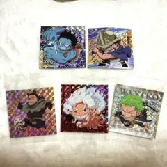 ワンピース 大海賊シールウエハース ホログラムステッカー 5枚セット