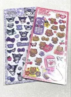 【正規品】ハローキティ クロミ　シール2点セット