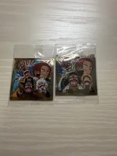 ワンピース大海賊シールウエハースLOG14 　シークレット２種