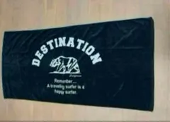 新品 DESTINATION ビーチタオル 黒 デスティネーション サーフィンのサムネイル