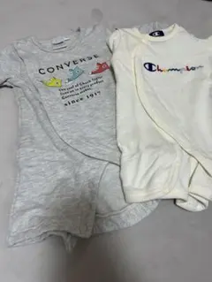 CONVERSE & CHAMPIONロンパース2点セット