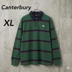 Canterbury カンタベリー 刺繍ロゴボーダー　ラガーシャツ ポロシャツのサムネイル
