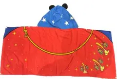 ディズニー　ファンタジア　ミッキーマウス　フード付きタオル　耳付き