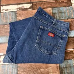 ビンテージ　古着　Dickies ディッキーズ　バギー　デニム　W40L30