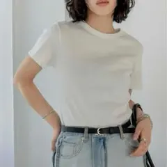 Re:EDIT テレコリブクルーネック半袖Tシャツのサムネイル