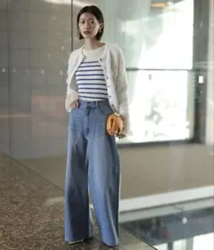 Arpege story ワイドデニムパンツ アルページュストーリー デニム