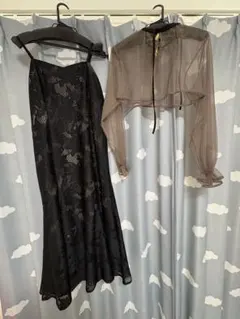 オケージョンドレス　ブラック系