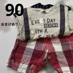 キッズTシャツズボンセット90センチ綿100% 子供服