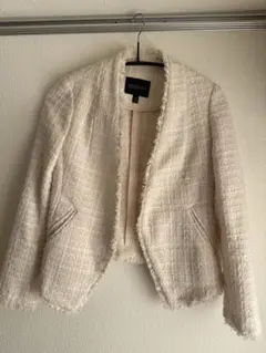 BANANA REPUBLIC ノーカラージャケット 00 アイボリー