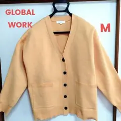 グローバルワーク　リッチライトニットVネックカーディガン