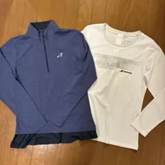 バボラ　Babolat 長袖カットソーと長袖Tシャツのセット　レディース L