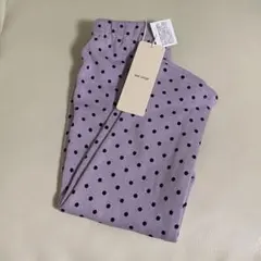 しまむら 淡紫 ドット 裏起毛パンツ キッズ 100 タグ付き未使用☆