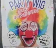 PARTY WIG レインボーアフロ フリーサイズ