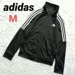 美品　adidas　アディダス　トラックジャケット　ジャージ　レディースM 黒