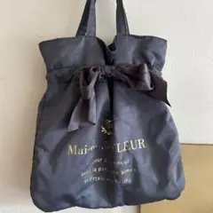 Maison de FLEUR トートバッグ ネイビー