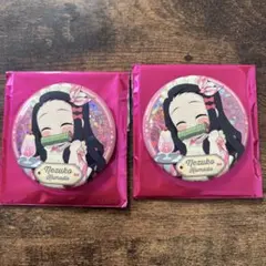 【匿名配送・新品未使用】鬼滅 クリームソーダパーラー 缶バッジ 禰豆子のサムネイル