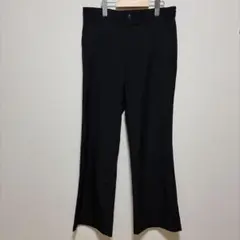 ZARAワイドレッグスラックス　トラウザーパンツ　ブラック　M