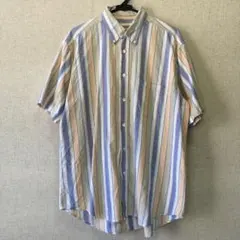 McGREGOR 半袖シャツ L ストライプ柄 日本製 マクレガー