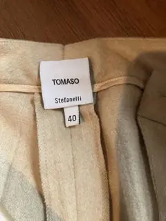 TOMASO Stefanelli キャメル素材　スラックス サイズM