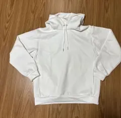 GU ダブルフェイス　ビッグプルパーカー ユニセックスS 【ホワイト】