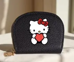 ハローキティ　キティちゃん　キティーちゃん　財布　ミニ財布　カードケース　黒