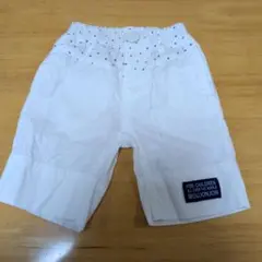 ムージョンジョン　80 ハーフパンツ ホワイト 星柄のサムネイル