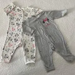 H&M ミニー ロンパース 2点セット 4-6months
