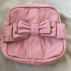 【新品】青木美沙子　m♡petit by misako リボンスクエアポーチ