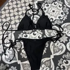 ブラック三角ビキニ セパレート水着