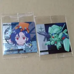 【シュウジ＆コンチ　ジェガン】にふぉるめーしょん　ガンダムシールウエハース　2枚