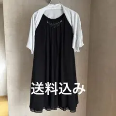 【お値下げ】ビーズ装飾付きブラックドレス