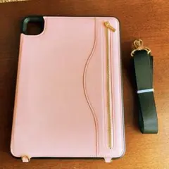 ✨iPad Pro 11 インチ2021モデル　ケース　ピンク　ストラップ付き