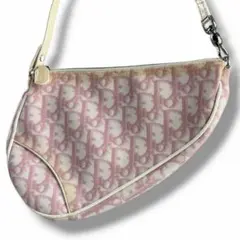 Dior 디올 액세서리 파우치 안장 트로터 가방 핑크