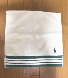 ラルフローレン タオルハンカチ 16×25cm ホワイト×グリーンのサムネイル
