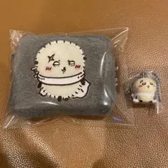 ちいかわふわふわミニポーチ ちいかわ マスコットつきビスケットラッコ2点セット