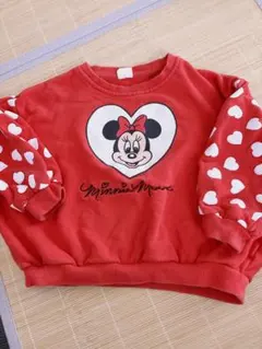 リトシー　ミニーマウス トレーナー 赤 110