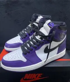 ナイキ エアジョーダン1 レトロ ハイ OG コートパープル