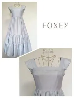 フォクシーNYLe Ciel Dress42836ストライプドレスワンピース38 - メルカリ