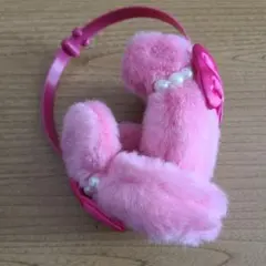 中古【 ディズニー 】ミニーマウス イヤーマフ 耳あて ピンク パール