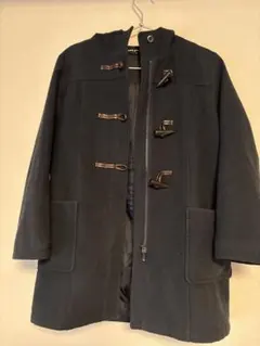 pom ponette ジッパー付き ダッフルコート Mサイズ 濃紺 ネイビー