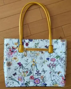 トートバッグ サブ エコ リバーシブル ハワイ 葉 ハイビスカス