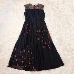 Diagram GRACECONTINENTALハート刺繍レースロングワンピース