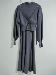 oneway glamorous　ノースリーブワンピース×カーディガンセット